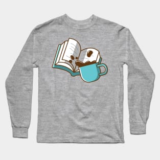 a book and a cup of coffee Long Sleeve T-Shirt